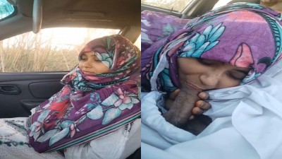 Muslim Girl Lovely Blowjob On The Car HD